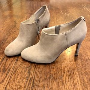 Michael Kors suede heeled booties, size 7